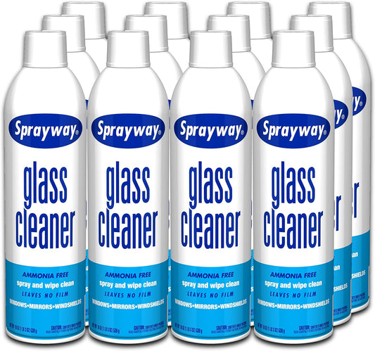 Glass Cleaner - Sprayway - 19oz Aerosol - 12/Case