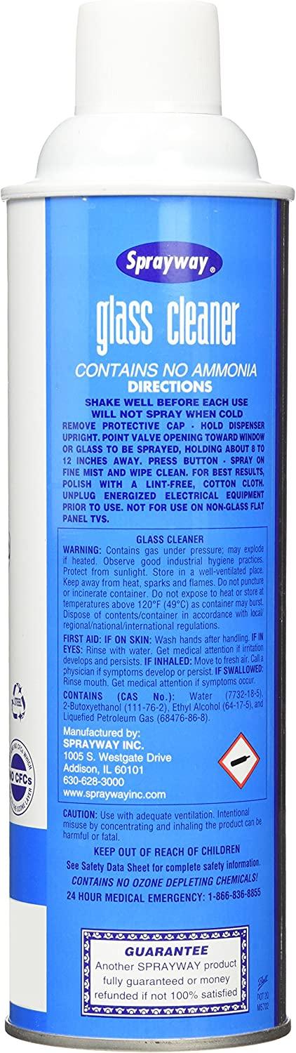 Glass Cleaner - Sprayway - 19oz Aerosol - 12/Case