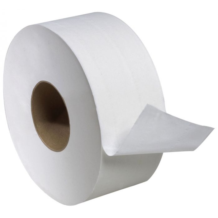 Bath Tissue Roll- Tork- TJ0922A - 8.8" x 3.6" x 1000', 3.8" L Sheet, 2-Ply, White, (12 per Carton)