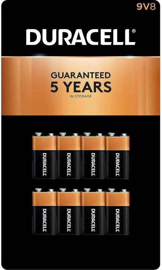 Battery - Duracell - 9V - 8 Pack